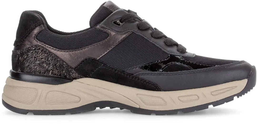 Gabor 6006 Dames Sneakers - Zwart/Brown - Maat 40