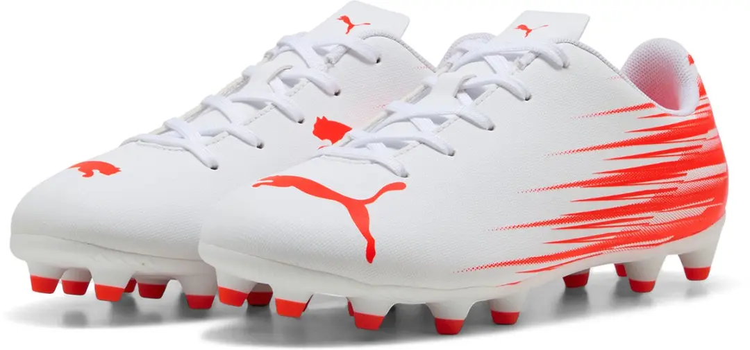 Puma voetbalschoen ATTACANTO II FG/AG JR kinderen en tieners 108496 10 wit/rood