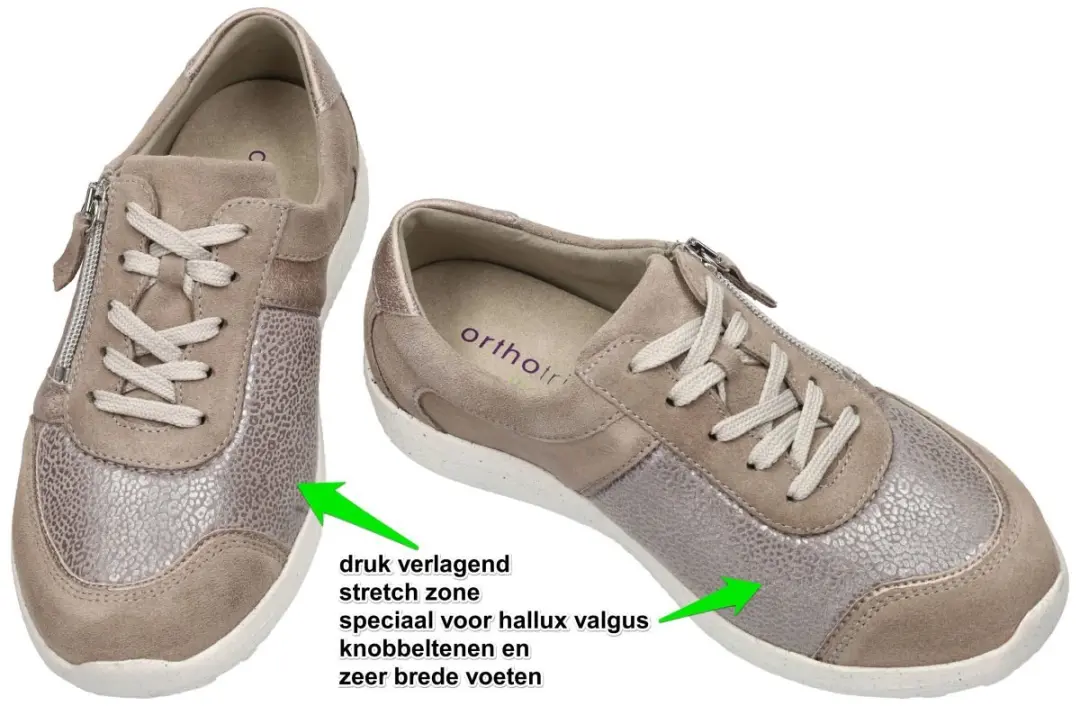 Wäldlaufer 815M01 Orthotritt Dames Sneakers - Taupe - Maat 40.5 - afbeelding 5 van 6