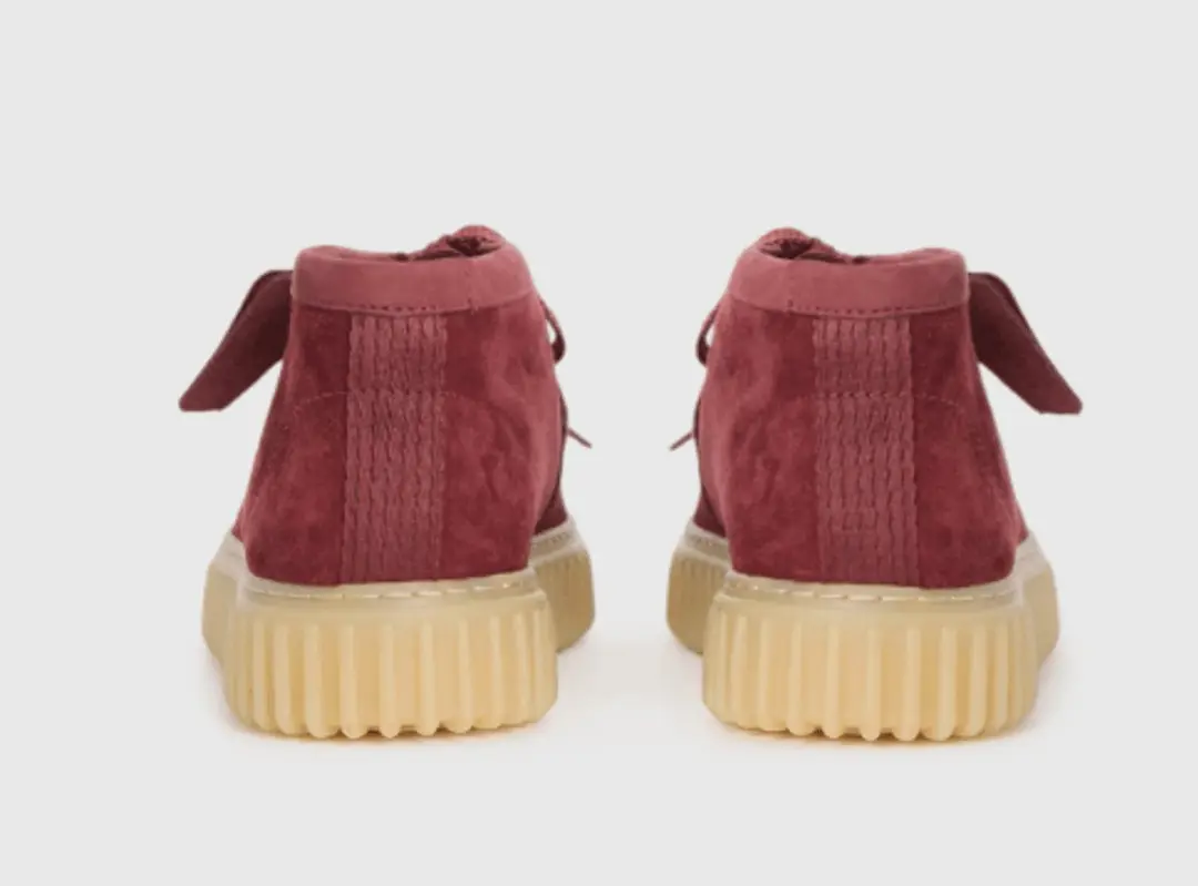 Clarks Heren Bottine Torhill High Wine Suede