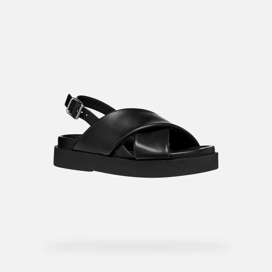 GEOX Adelash D65ARA_000TU Damessandalen - 40 - Zwart