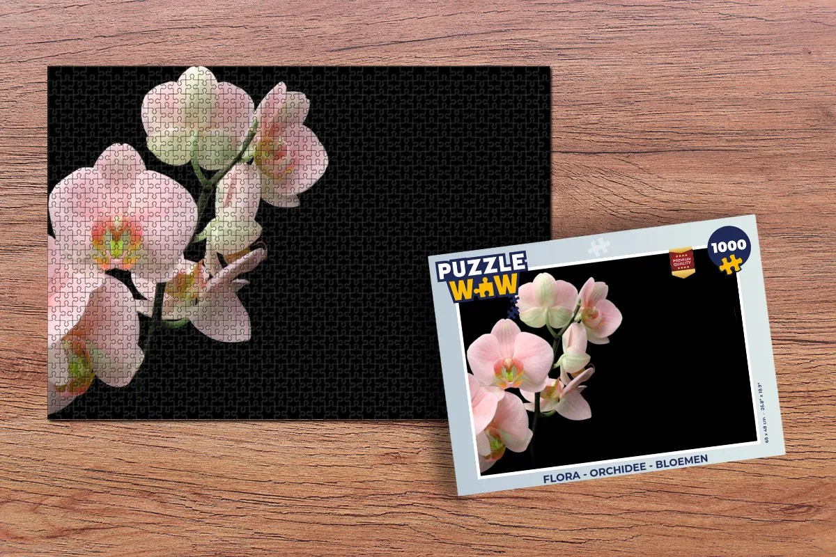 PuzzleWow Orchidee Legpuzzel 1000 Stuks - Multicolor