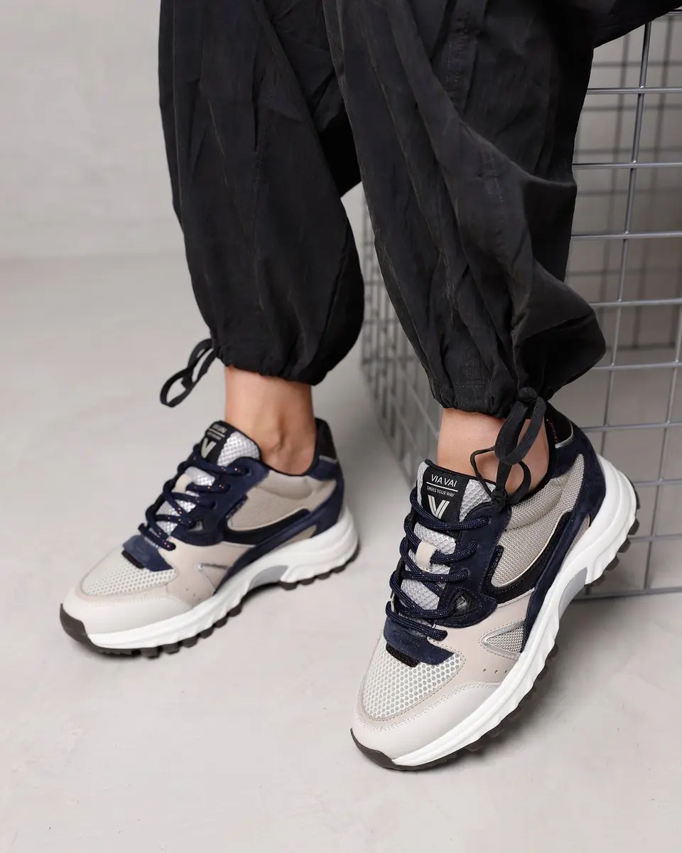 VIA VAI Danae Vicky Lage Sneakers 37 - Blauw/Meerkleurig - afbeelding 6 van 6