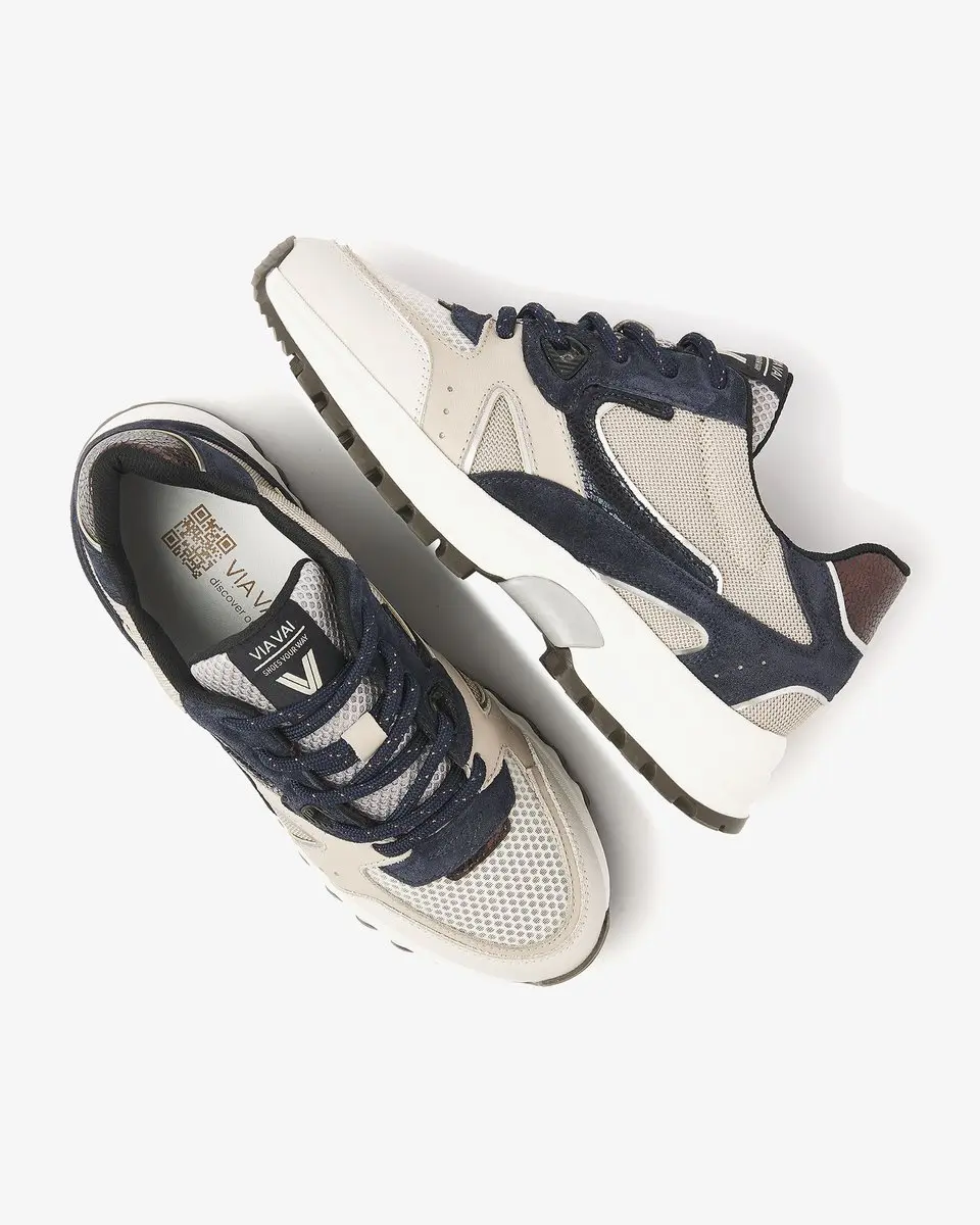 VIA VAI Danae Vicky Lage Sneakers 37 - Blauw/Meerkleurig - afbeelding 3 van 6