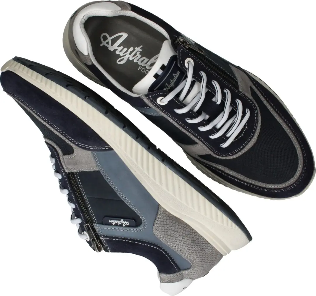 Australian Maurizio Heren Sneakers - Blauw 43 - afbeelding 3 van 6