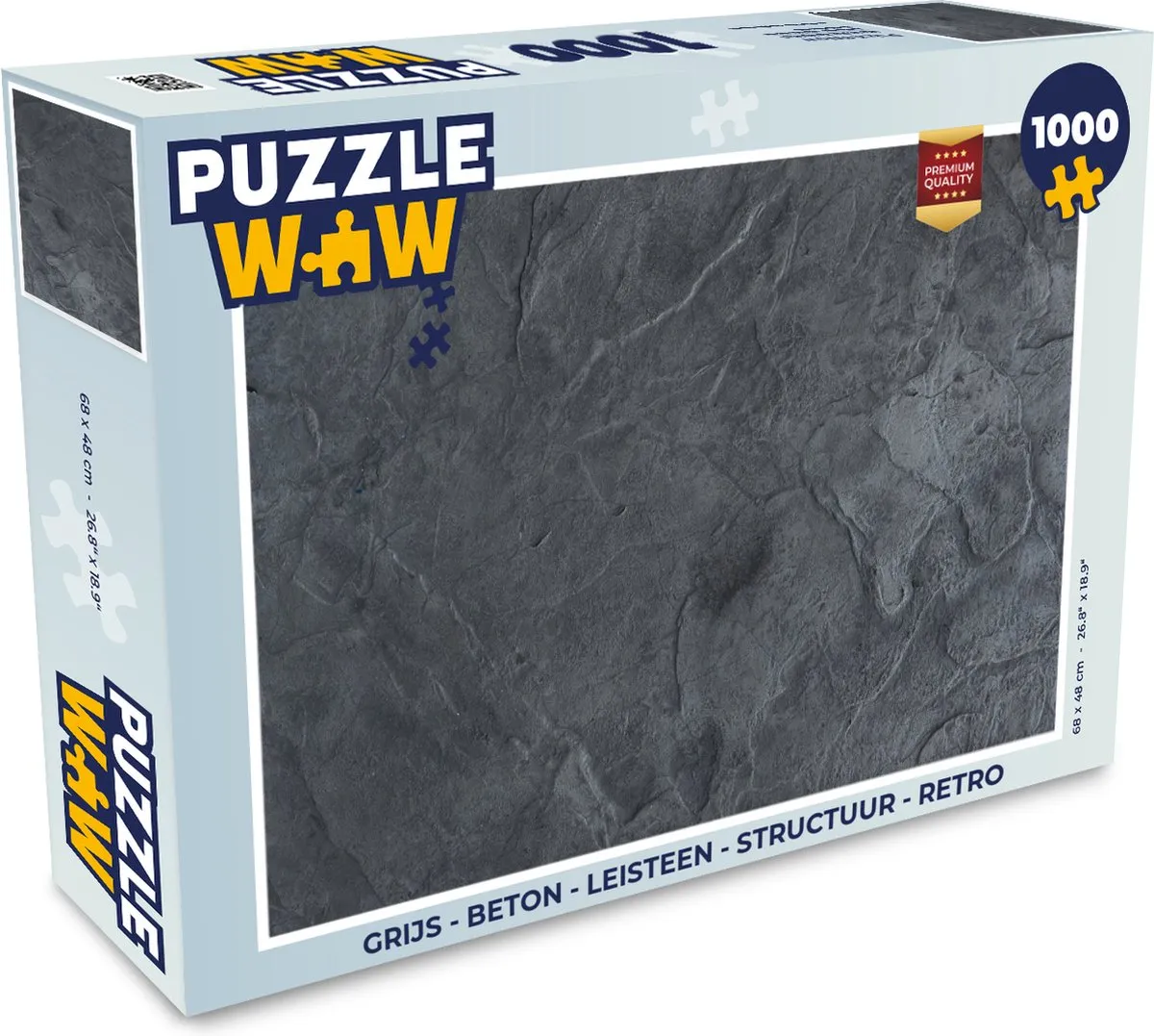 PuzzleWow Betonprint Legpuzzel 1000 Stuks