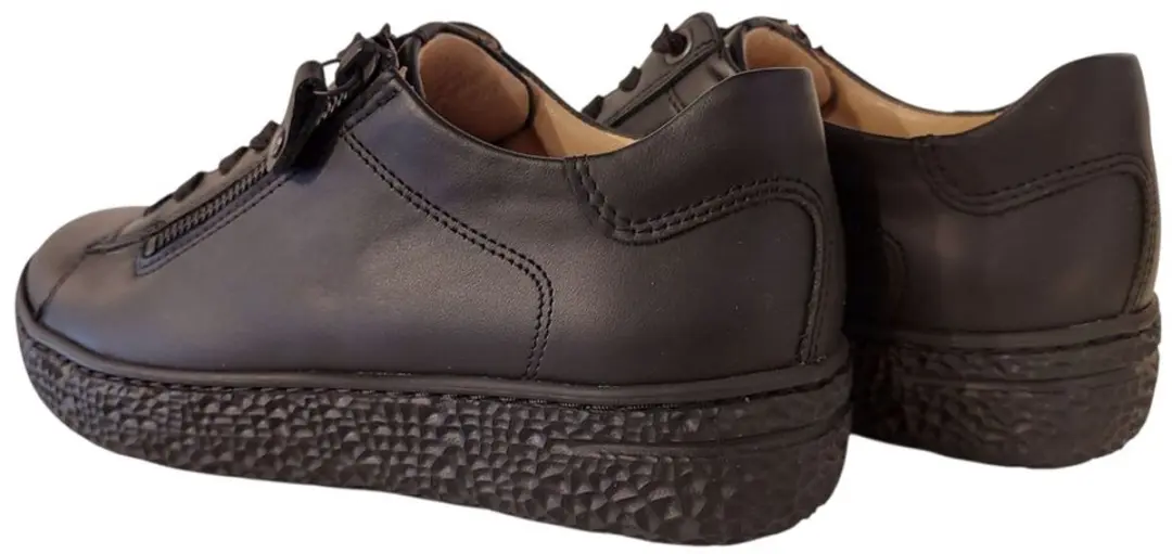 Hartjes Sneaker 162.1402/99 01.00 Zwart Zacht Glad Leer Wijdte H - afbeelding 4 van 6