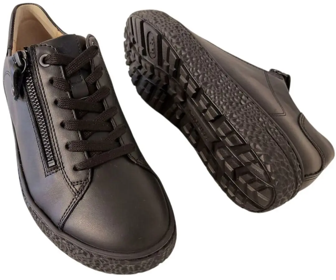 Hartjes Sneaker 162.1402/99 01.00 Zwart Zacht Glad Leer Wijdte H - afbeelding 3 van 6