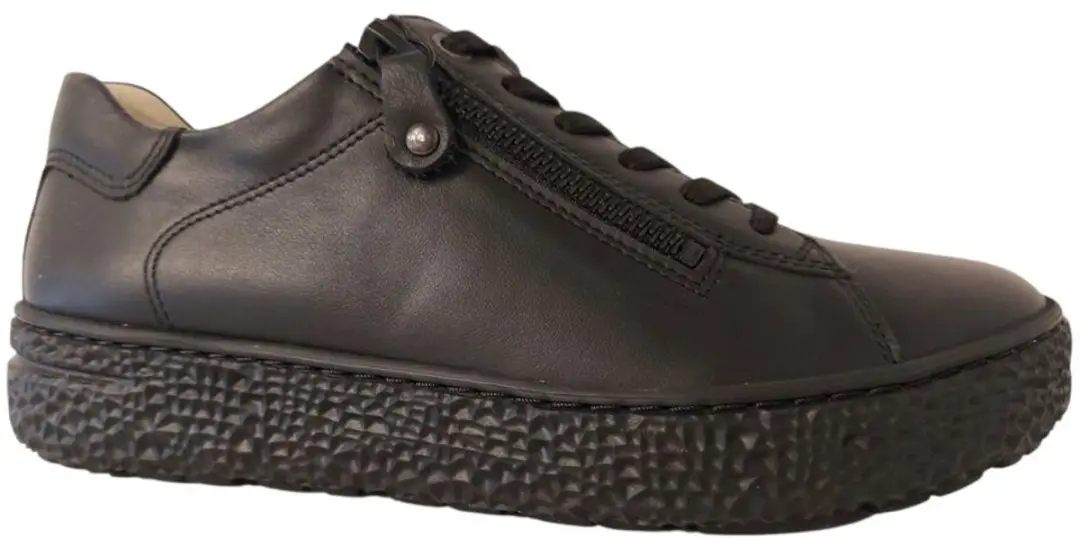 Hartjes Sneaker 162.1402/99 01.00 Zwart Zacht Glad Leer Wijdte H - afbeelding 2 van 6