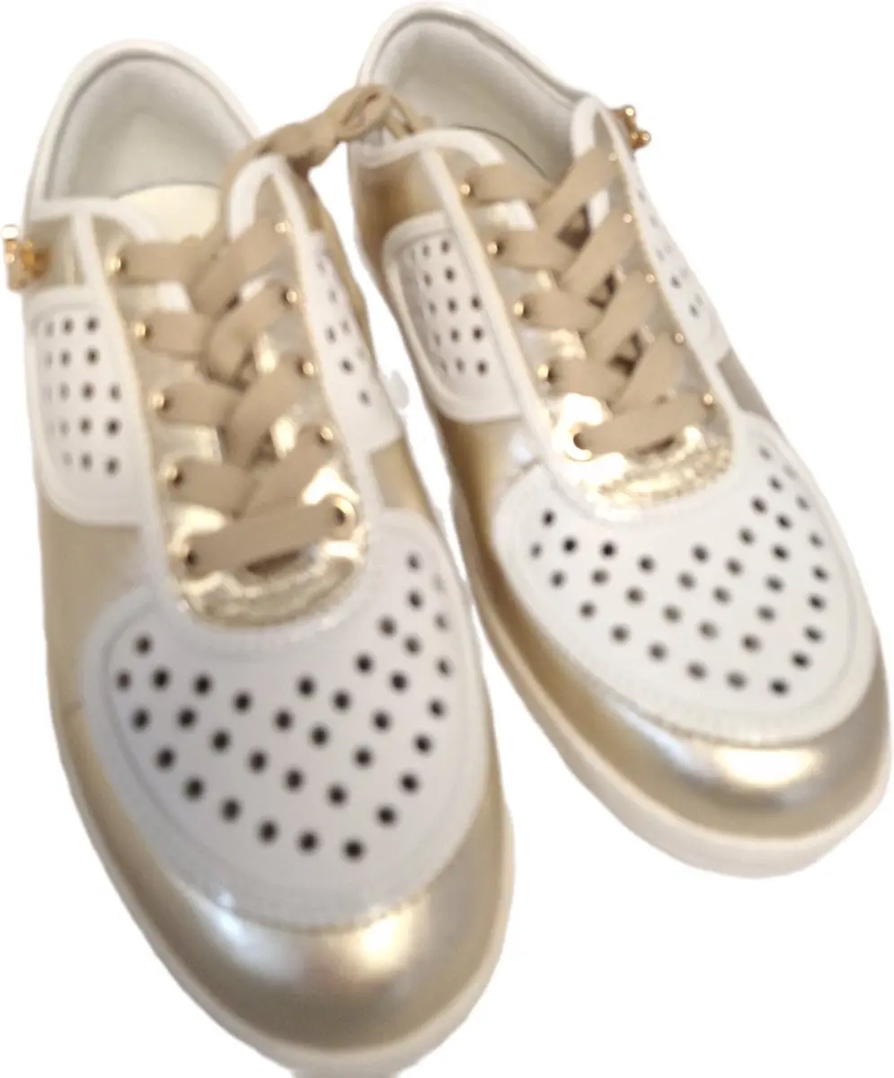 MOSCHINO SNEAKER-SMILE-PLA/SOFT.BIANCO-SIZE 37
