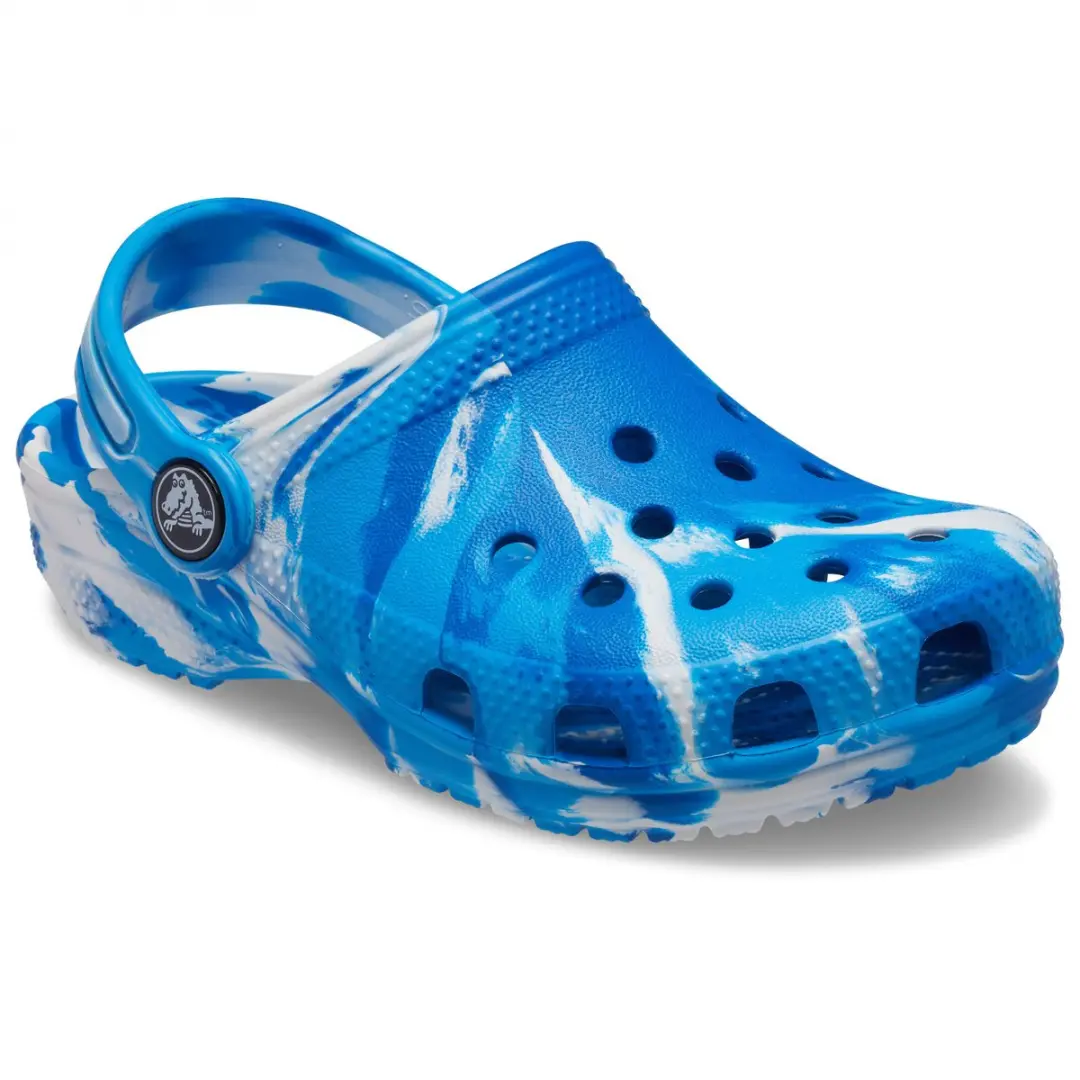 Crocs Classic Marbled Clog Bright Cobalt/Wit Maat 32/33 US J1