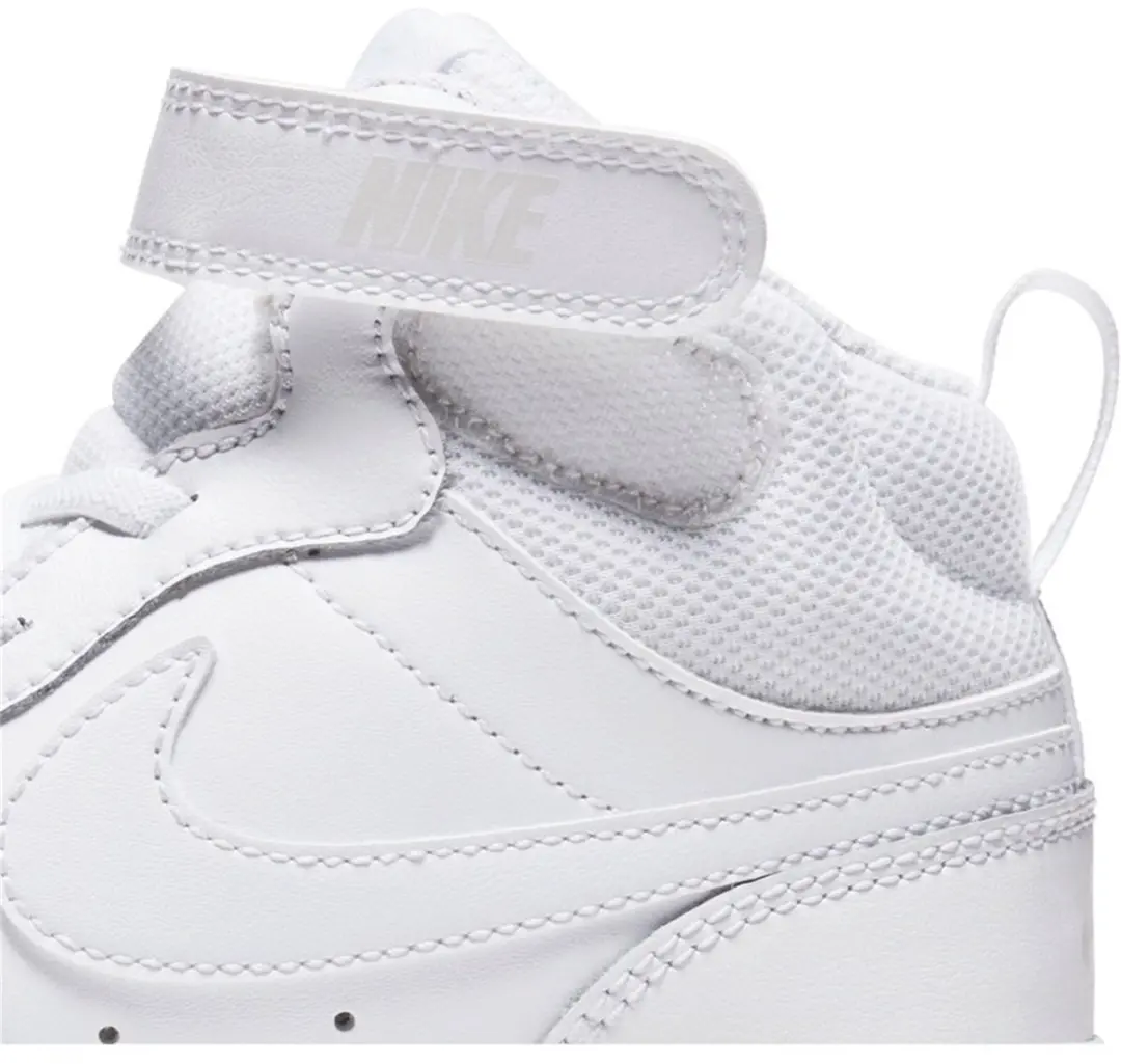 Nike Court Borough Mid 2 Kinderschoenen 34 - Wit - afbeelding 4 van 6
