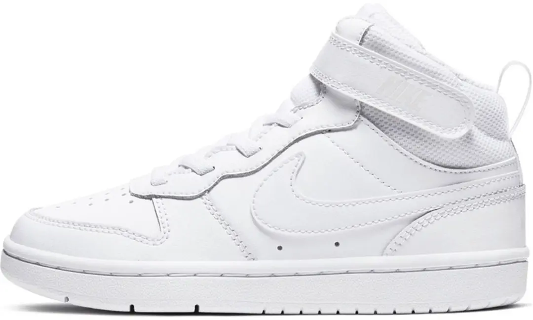 Nike Court Borough Mid 2 Kinderschoenen 34 - Wit - afbeelding 2 van 6