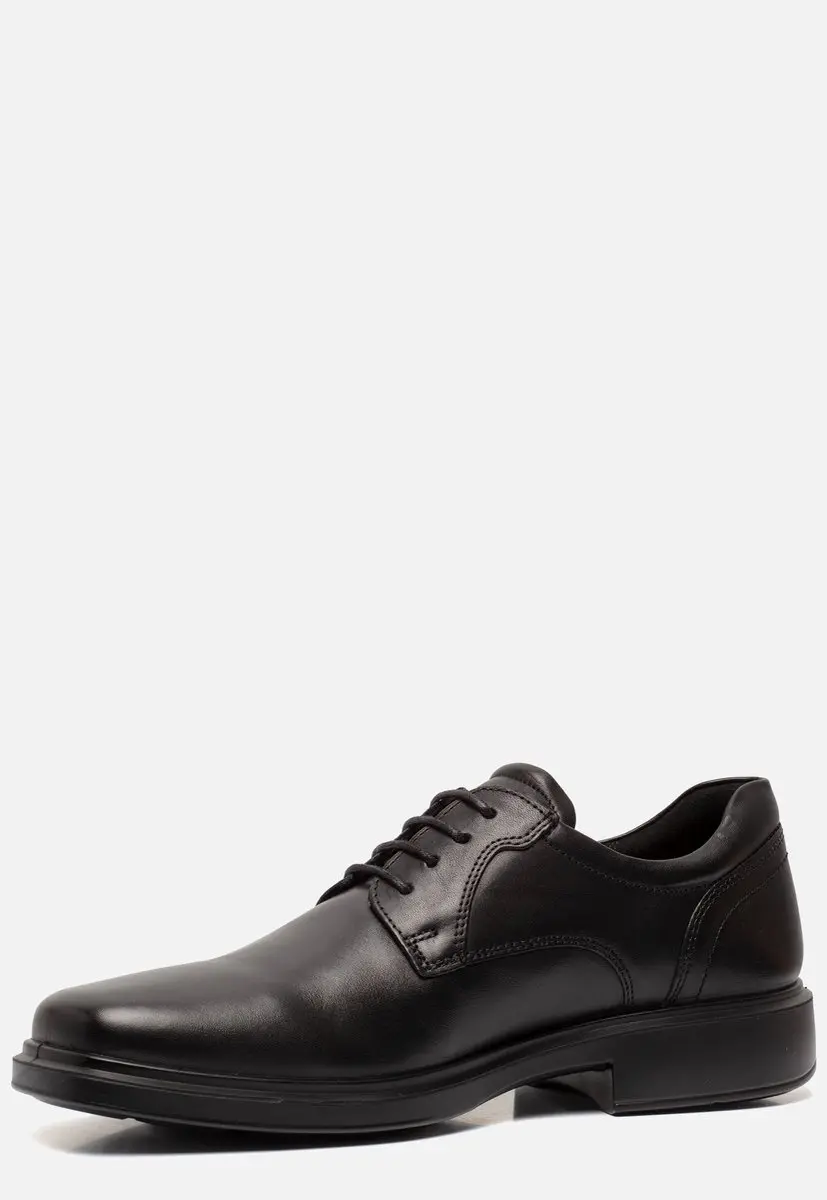 Ecco Helsinki Veterschoenen Zwart Leer 310401