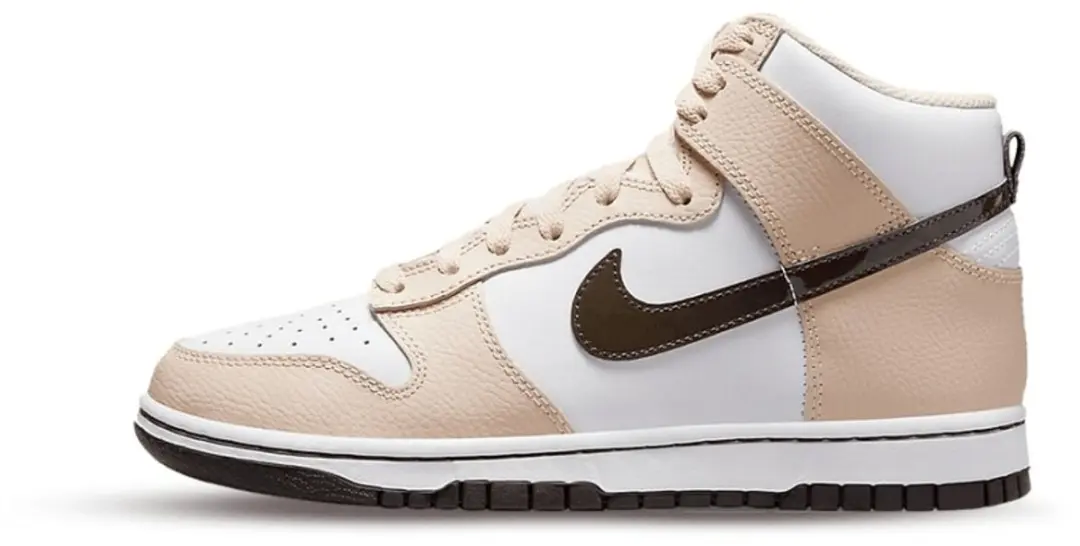 Nike Dunk High White Sanddrift Brown (Women's)
