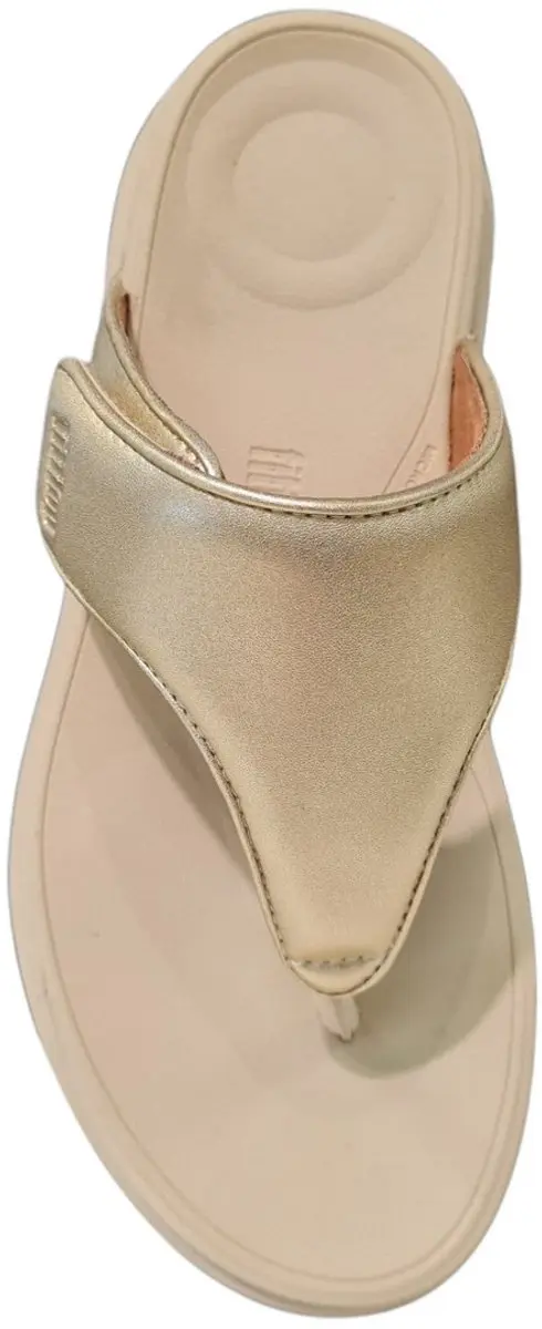 FitFlop F-Mode Go IW1 Teenslipper - 41 - Metallic Beige - afbeelding 3 van 6