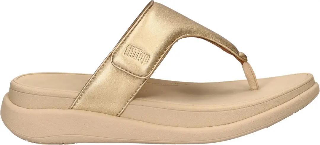 FitFlop F-Mode Go IW1 Teenslipper - 41 - Metallic Beige - afbeelding 2 van 6