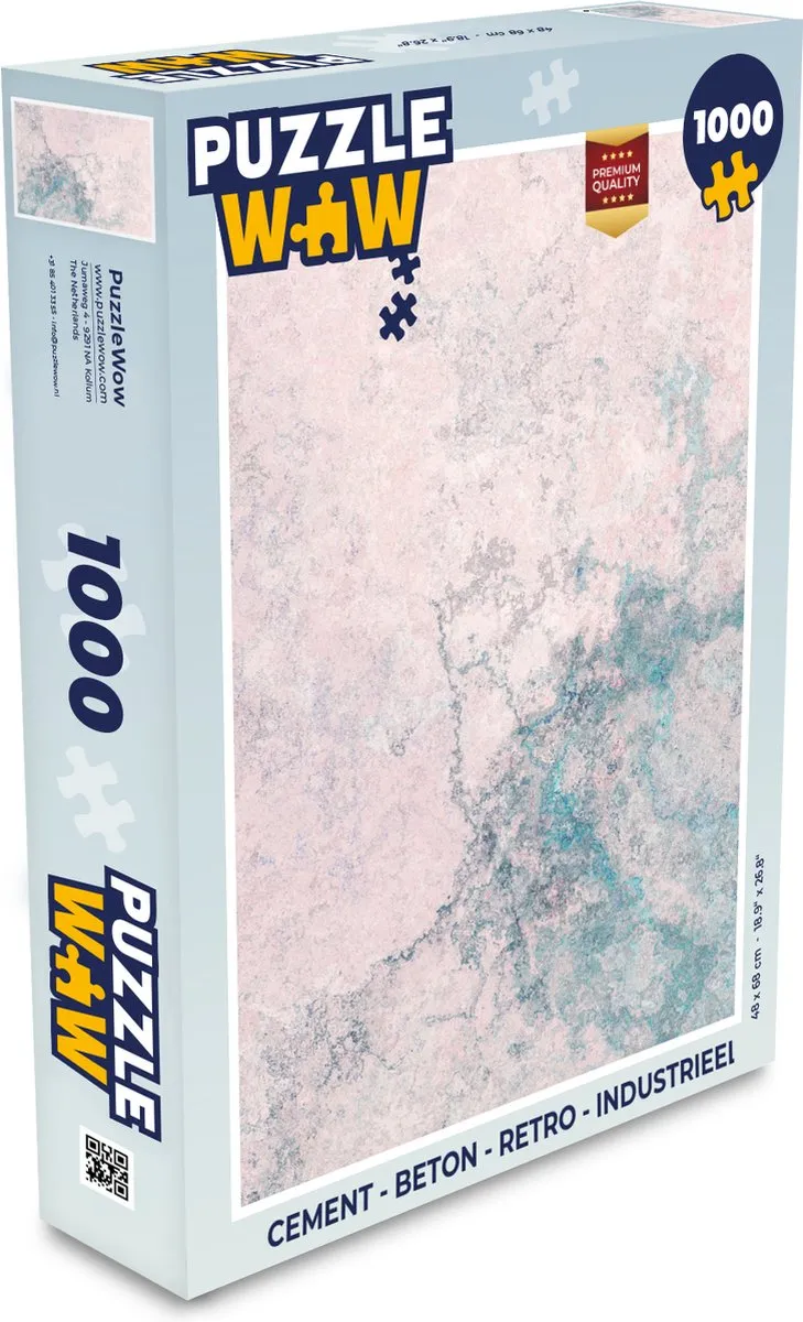 PuzzleWow Betonprint Legpuzzel 1000 Stuks