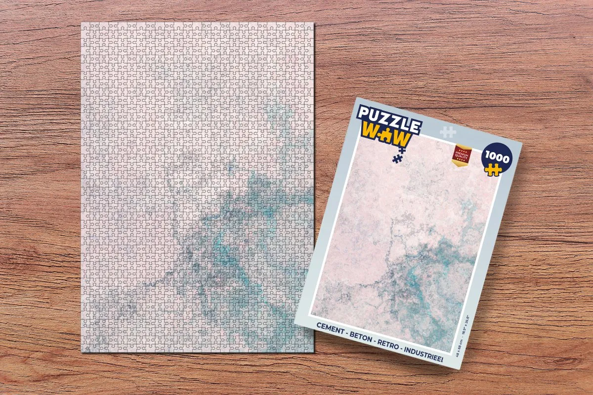 PuzzleWow Betonprint Legpuzzel 1000 Stuks - Multicolor