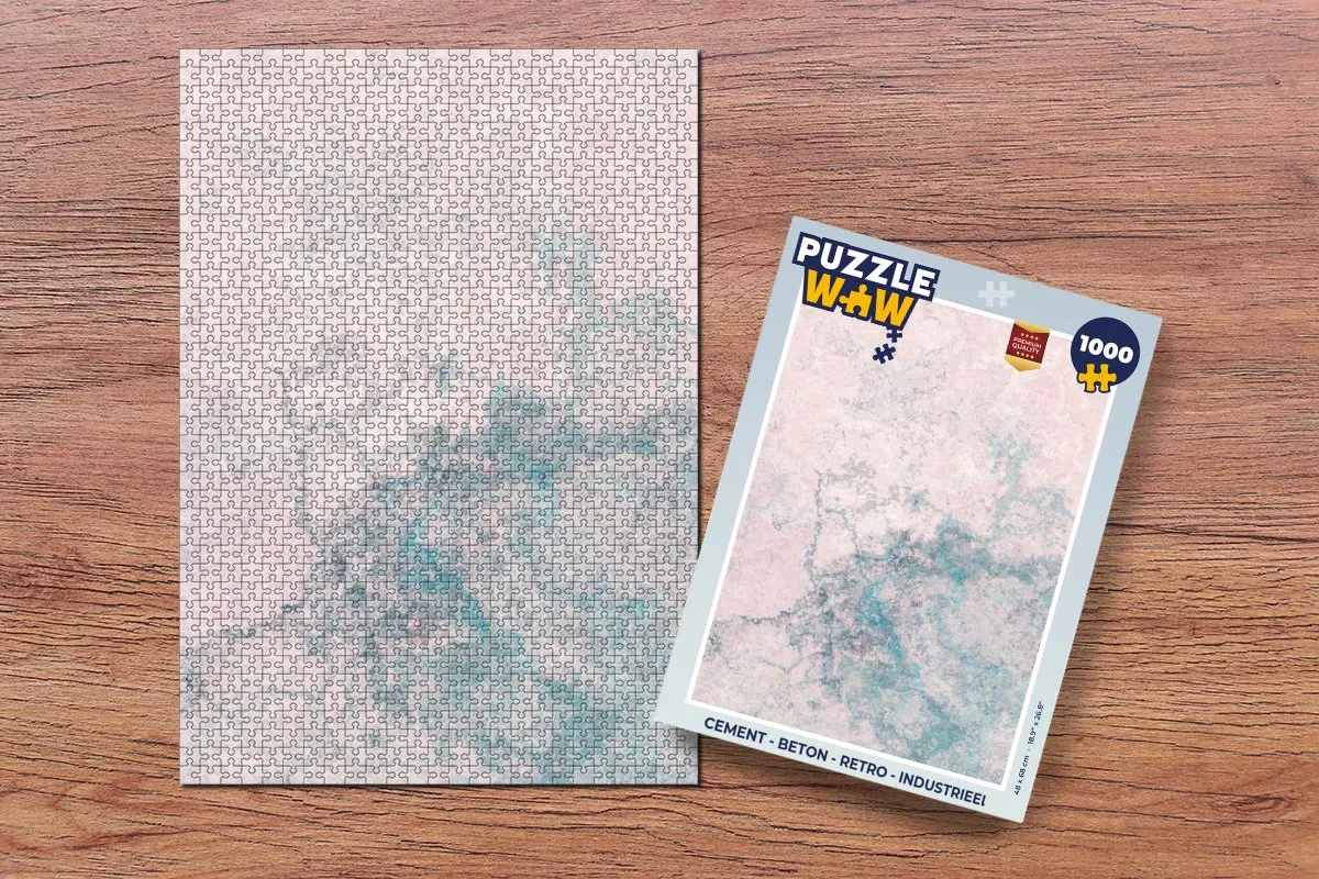 PuzzleWow Betonprint Legpuzzel 1000 Stuks - Multicolor