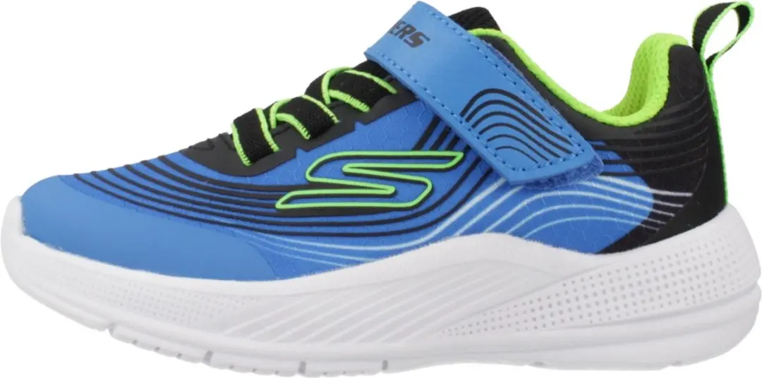 Skechers Microspec Advance Jongens Sneakers - Blauw - afbeelding 2 van 6