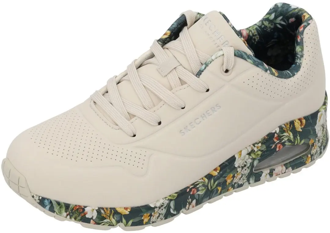 Skechers UNO Majestic Garden Dames Sneakers - 38 - Naturel/Multi
