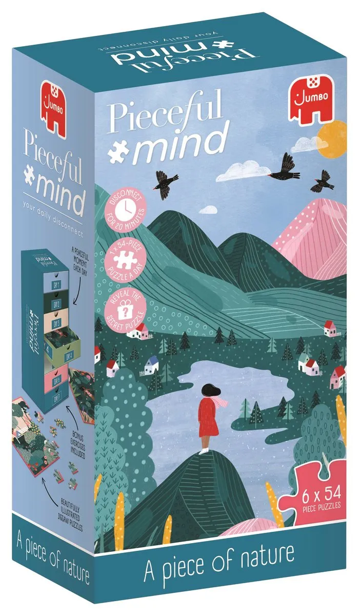 Jumbo Pieceful Mind Legpuzzel 6x54 Stuks - Multicolor