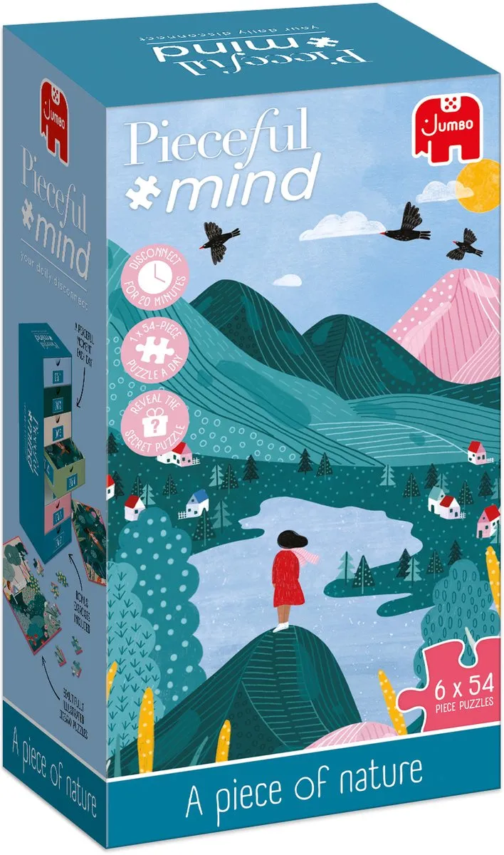 Jumbo Pieceful Mind Legpuzzel 6x54 Stuks - Multicolor - afbeelding 6 van 6