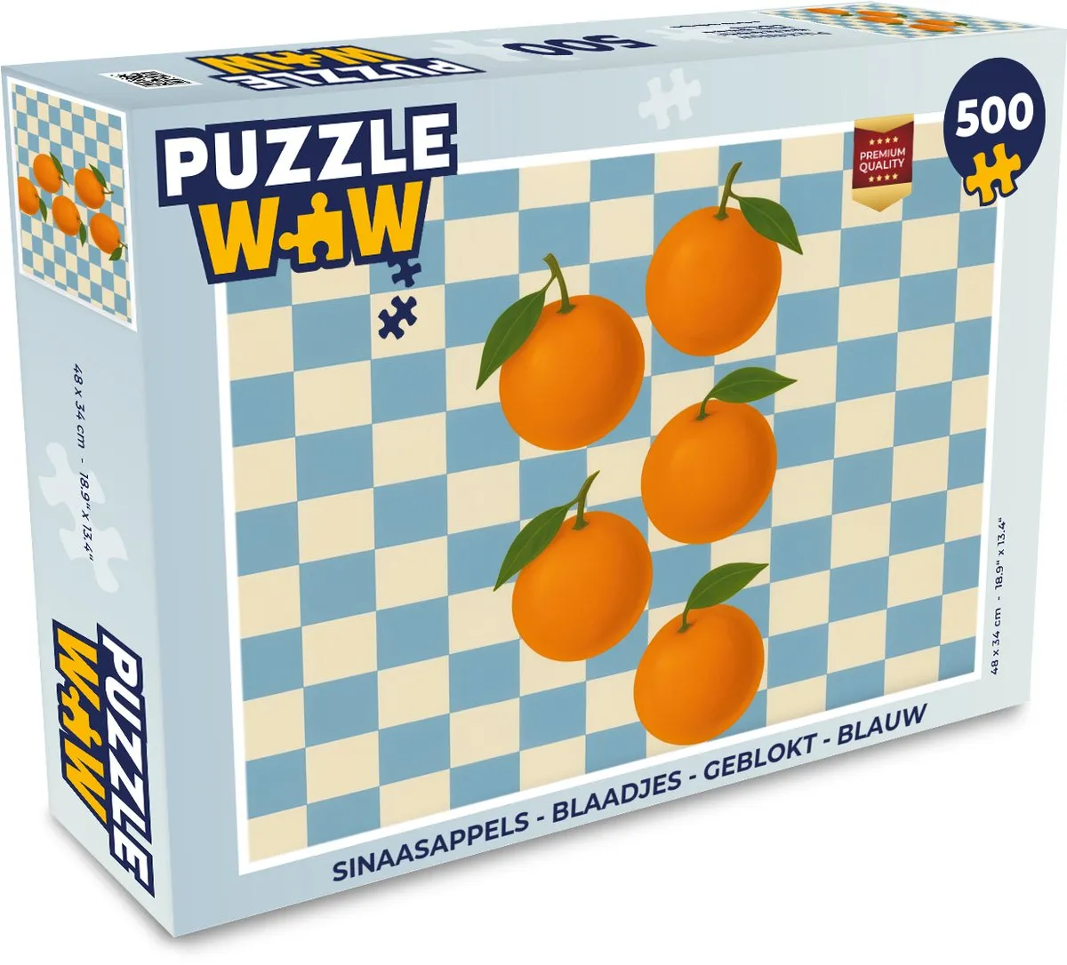 PuzzleWow Sinaasappels Geblokt Legpuzzel 500 Stuks