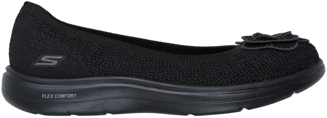 SKECHERS Dames On-The-GO Flex Radiant Flora Ballerina 138451 BBK Black