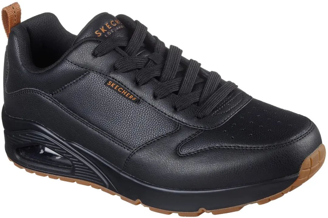 Skechers Heren Street UNO Alder Sneakers 183012 B Zwart