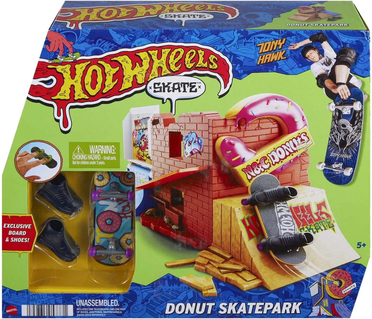 Hot Wheels Skate Donut Skatepark Speelset HGT92 - Meerkleurig