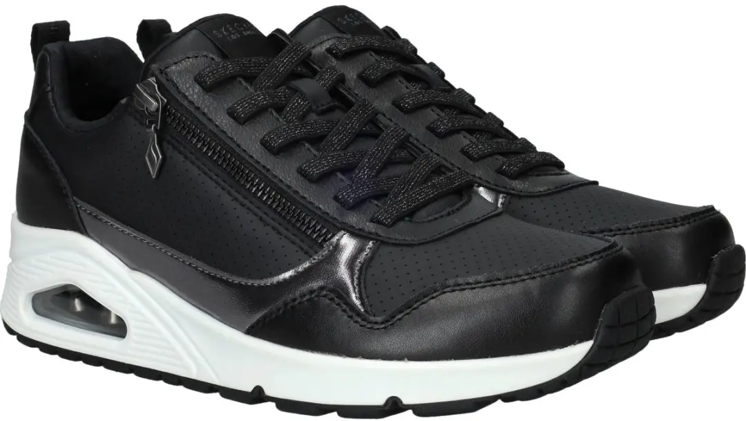 Skechers UNO Metallic Sliders 108255 Dames Sneakers - Zwart - afbeelding 4 van 6
