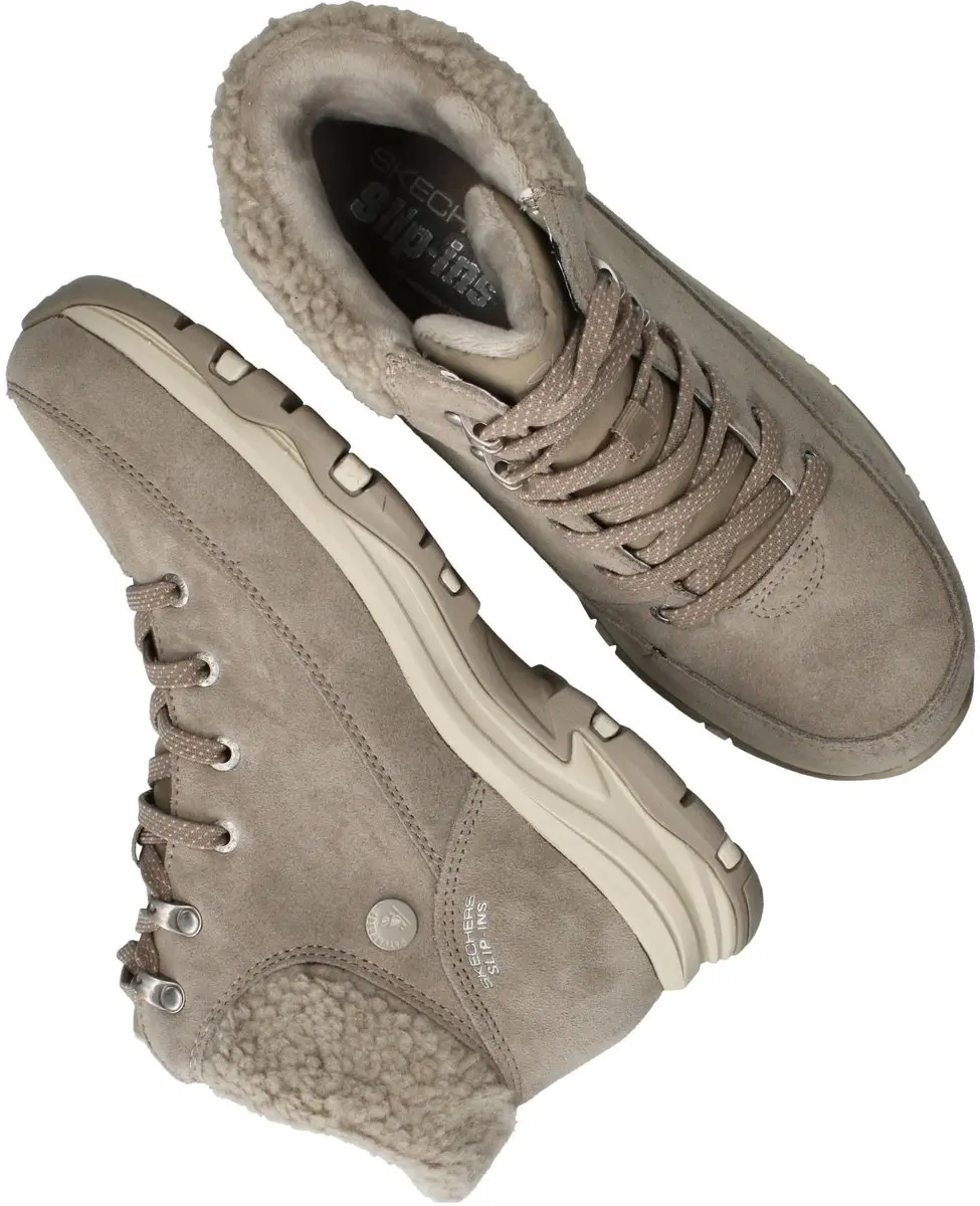 Skechers TREGO Snow Breeze Dames Instappers - Taupe - afbeelding 4 van 6