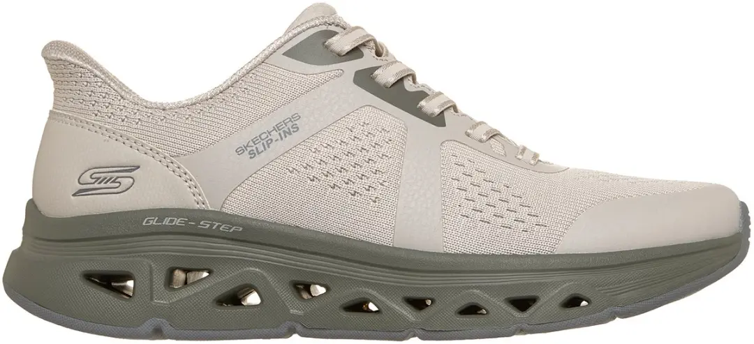 Skechers Dames Slip-ins BOBS Sport Arc Waves Sneaker 117863 NTOL Natural Olive