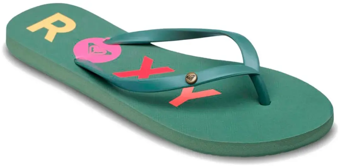 Roxy Sandy III Teenslipper - 37 Oil Green - afbeelding 2 van 4