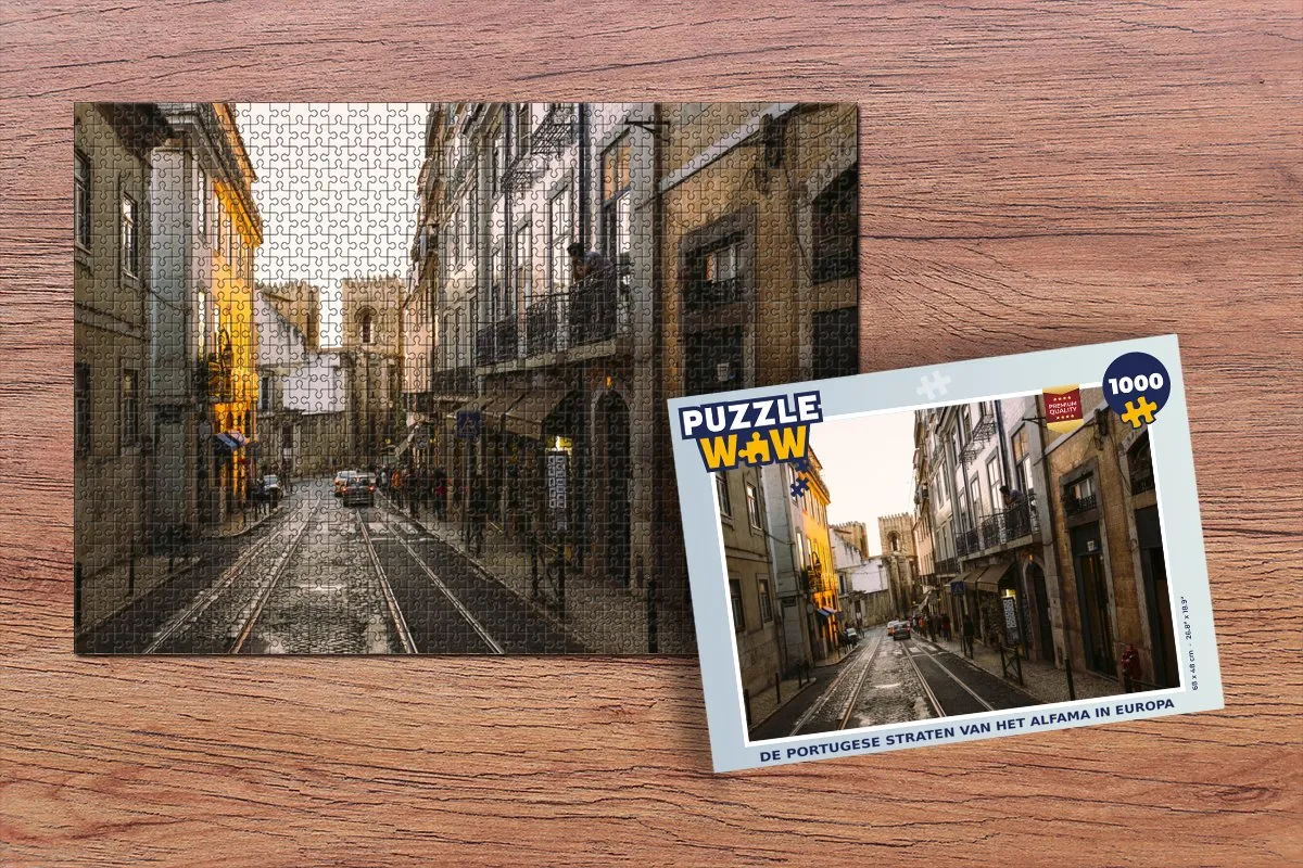 PuzzleWow Alfama Legpuzzel 1000 Stuks - Multicolor