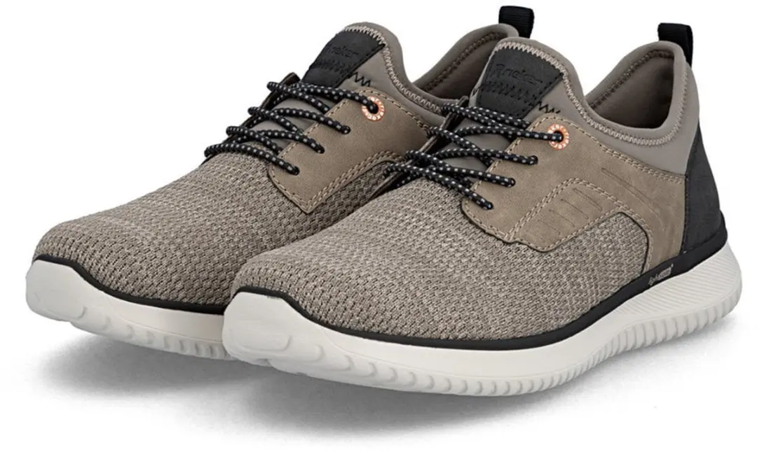 Rieker Heren Instappers B9651-64 Beige Blue