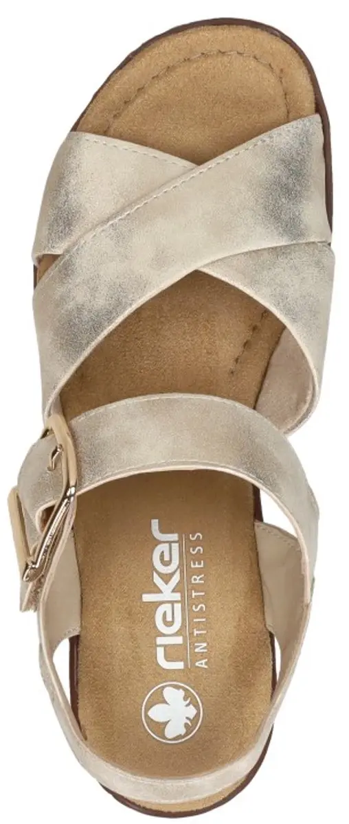 Rieker Sandalen beige Textiel - Dames - Maat 42 - afbeelding 4 van 6