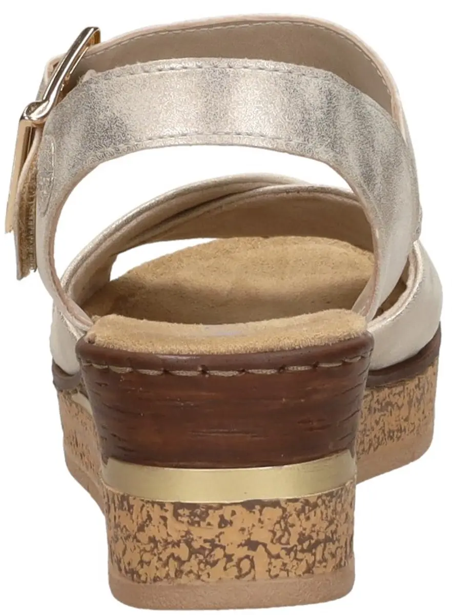 Rieker Sandalen beige Textiel - Dames - Maat 42 - afbeelding 5 van 6