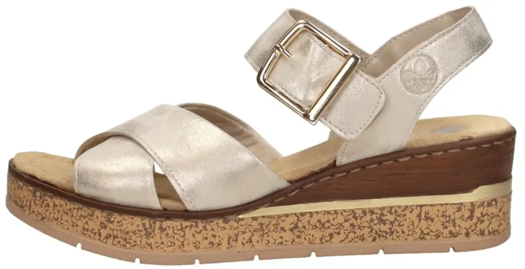 Rieker Sandalen beige Textiel - Dames - Maat 42 - afbeelding 2 van 6