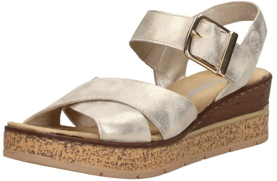 Rieker Sandalen beige Textiel - Dames - Maat 42 - afbeelding 3 van 6