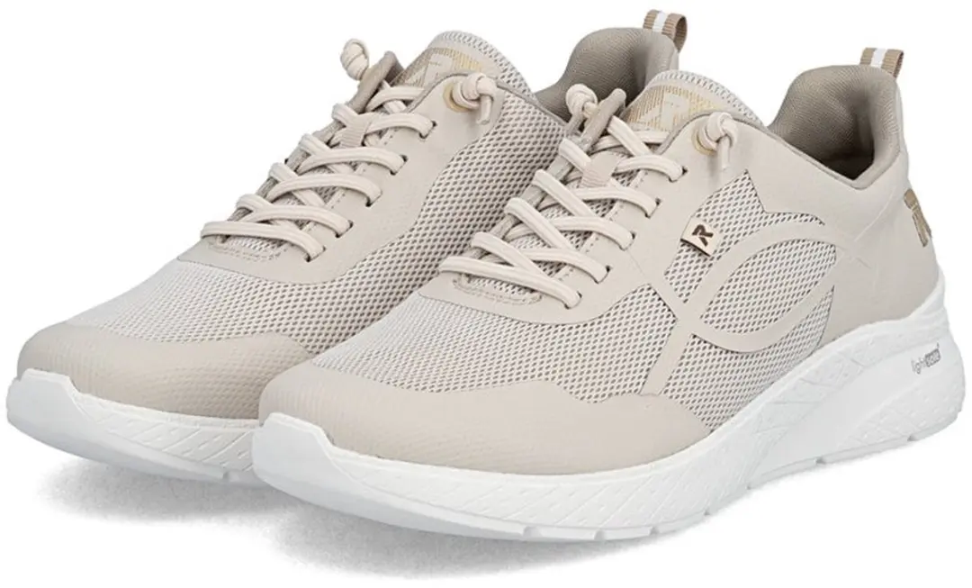 Rieker Dames Sneaker Sneaker Casual Comfortabel Memory-Foam M8551-60 Beige