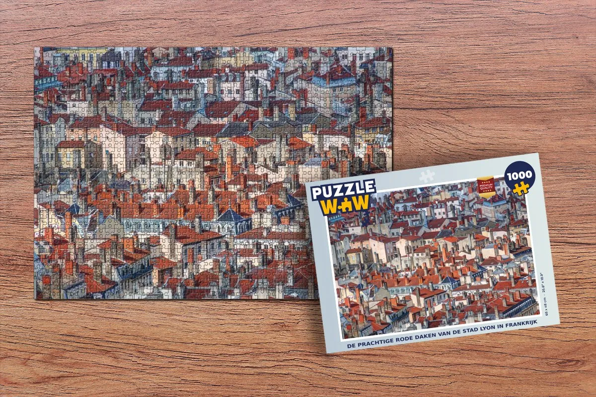 PuzzleWow Lyon Legpuzzel 1000 Stuks - Multicolor