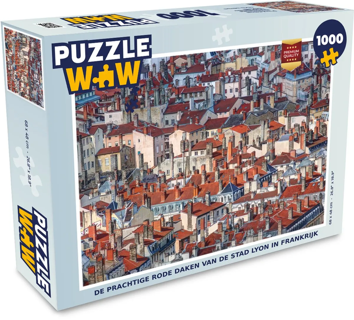PuzzleWow Lyon Legpuzzel 1000 Stuks - Multicolor