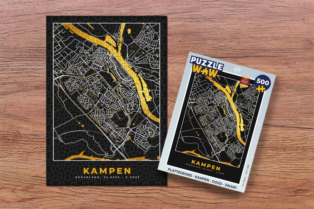 PuzzleWow Kampen Legpuzzel 500 Stuks - Multicolor