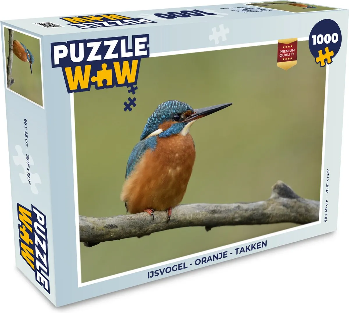 PuzzleWow IJsvogel Legpuzzel 1000 Stuks