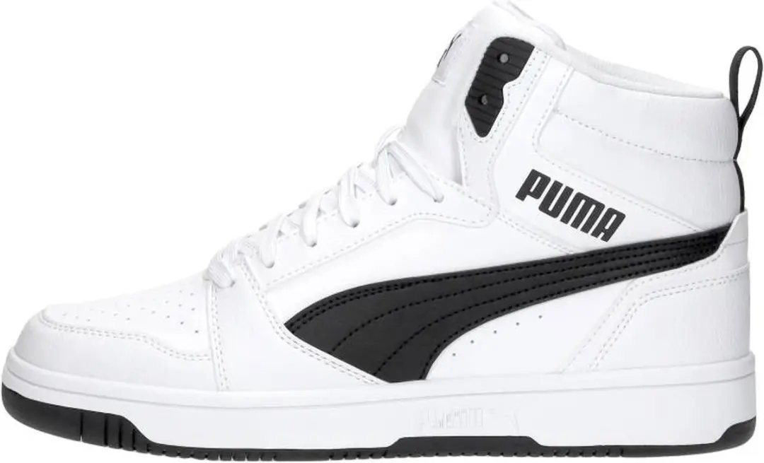 PUMA Rebound v6 Unisex Sneakers - Wit/Zwart - afbeelding 2 van 6