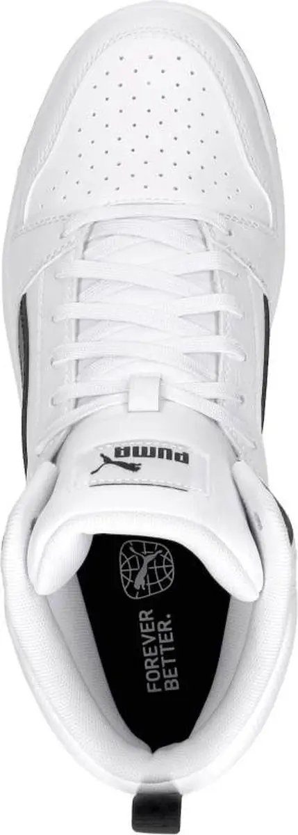 PUMA Rebound v6 Unisex Sneakers - Wit/Zwart - afbeelding 5 van 6