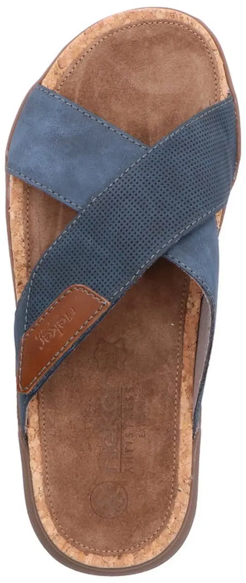 Rieker 27070 Open Teen Slippers - Blauw - afbeelding 6 van 6